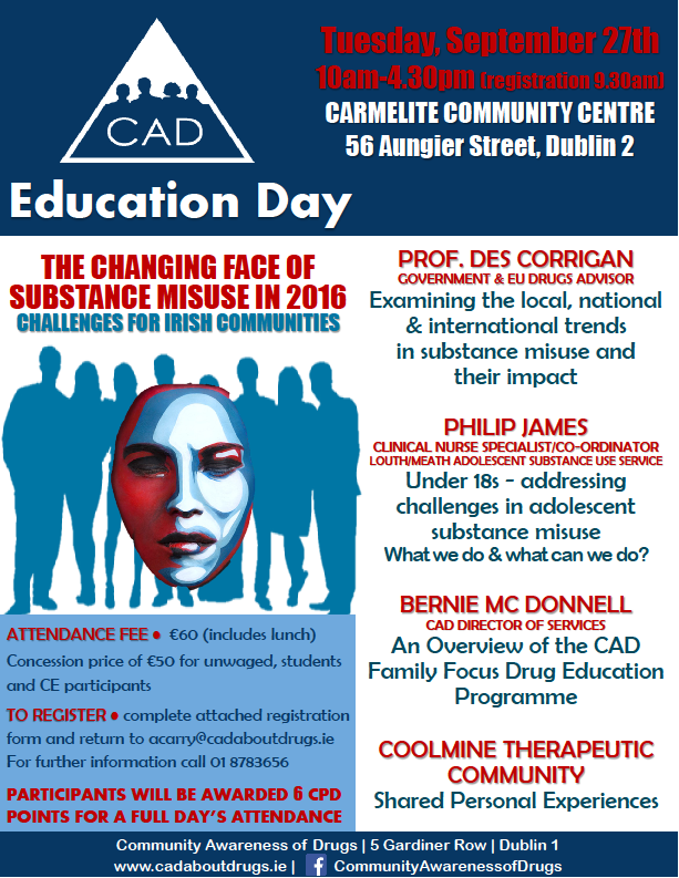 Community Awareness of Drugs - Education Day September 2016