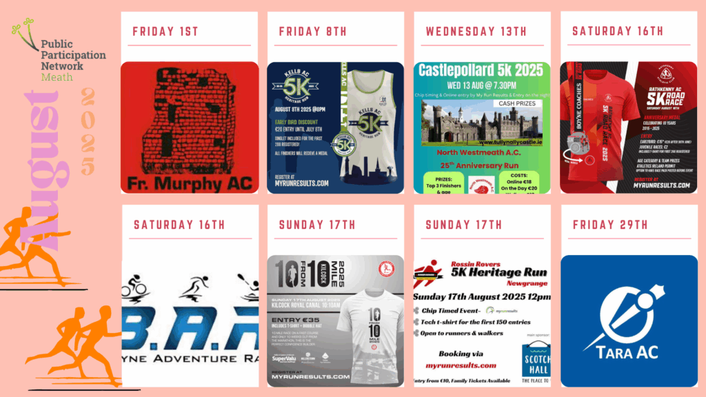 August Run Calendar
